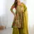 Mehendi romansilk with print kediya with palazzo suit