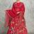 Hot Pink Floral Printed Lehenga with Embroidered Blouse & Dupatta