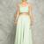 Turquoise lehenga with embroidered cape and crop top bustier