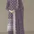 Purple color faux georgette fabric embroidery work beautiful occasional wear suit