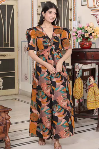  womens cotton black puff sleeve floral printed butterfly maxi dress