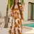 Mustard color digital printed partywear long gown for ethnic girlie looks