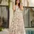 Off white color digital printed partywear long gown for ethnic girlie looks