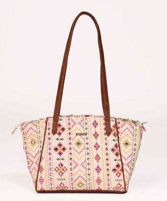 Nadia mirror embroidered tote bag 1