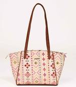 Nadia mirror embroidered tote bag