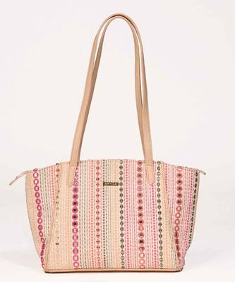 Zoey embroidered multicolor tote bag 1