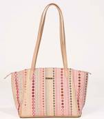 Zoey embroidered multicolor tote bag