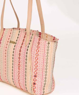 Zoey embroidered multicolor tote bag 3