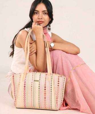 Zoey embroidered multicolor tote bag 5