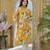 Swarnali marigold dark yellow printed cotton kurta sets