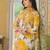 Swarnali marigold dark yellow printed cotton kurta sets