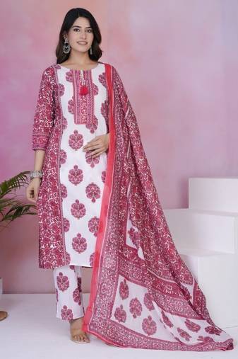 Tanvi rosie multicolor printed cotton kurta sets