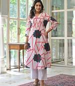 Yutika indi black printed cotton kurta sets