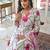 Yutika rose pink printed cotton kurta sets