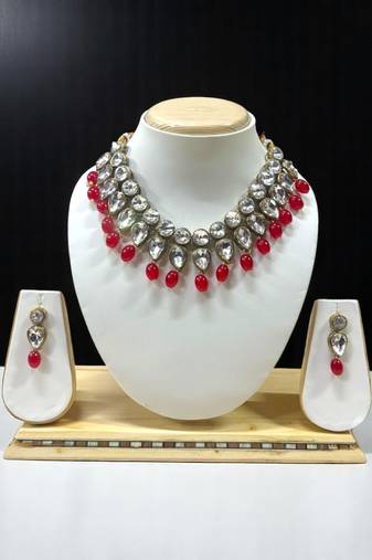 Red  Heavy Necklace Set