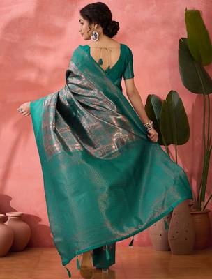 Rama woven zari silk blend saree 2