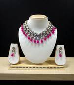 Pink  Heavy Necklace Set