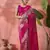 Pink woven jari silk blended saree