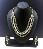 White  Heavy Necklace Set