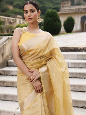 Zari tissue banarasi saree 1