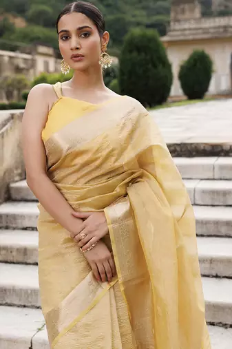 Zari tissue banarasi saree