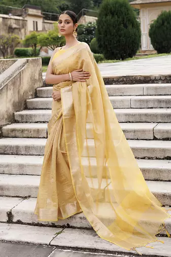 Zari tissue banarasi saree