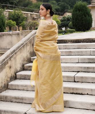 Zari tissue banarasi saree 3