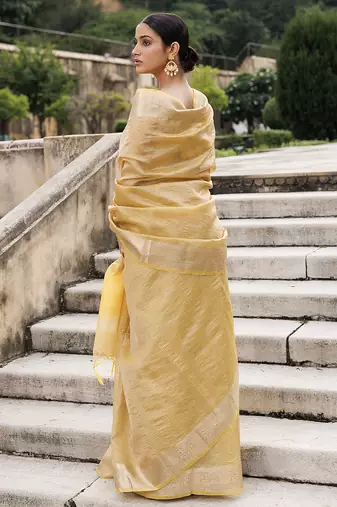 Zari tissue banarasi saree