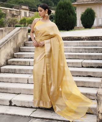 Zari tissue banarasi saree 4