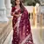 Woven meenakari maroon dola art silk saree