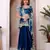 Blue jimmy choo heavy sequins saree