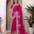 Pink jimmy choo heavy sequins saree