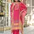 Pink printed muslin mehna  punch kaftans