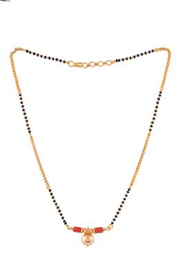  short mangalsutra with single vati one gram gold 3