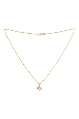  short chain with diamond pendant one gram gold 3