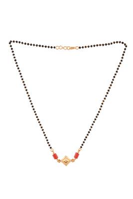  black beads mangalsutra SHORT one gram gold 3