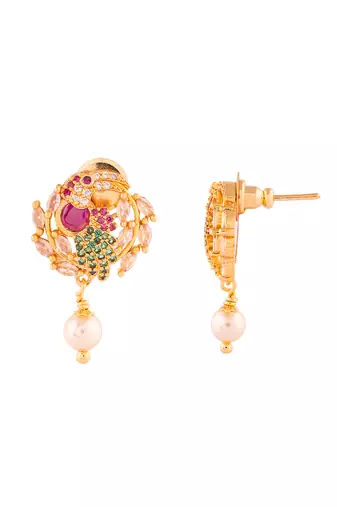  bird pendant and earrings set one gram gold