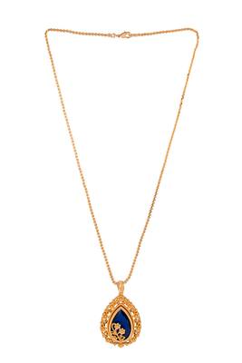  Blue stone necklace one gram gold 3