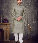 Pista pintex work sequence thread kurta pajama for mens