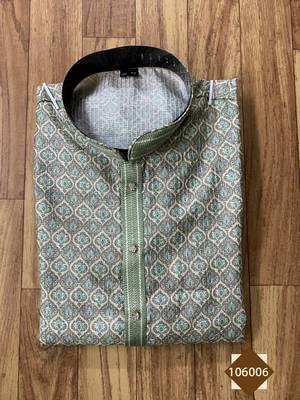 Pista pintex work sequence thread kurta pajama for mens 2