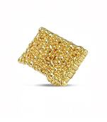 Gold finished tranquil stream ring