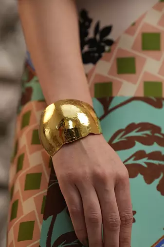 Gold finished seraphic cuff