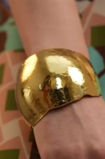 Gold finished seraphic cuff