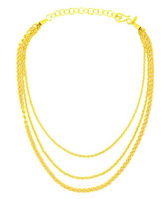 Gold finished chain necklace 2