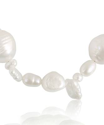 Gold pearl nebula cloud bracelet 3