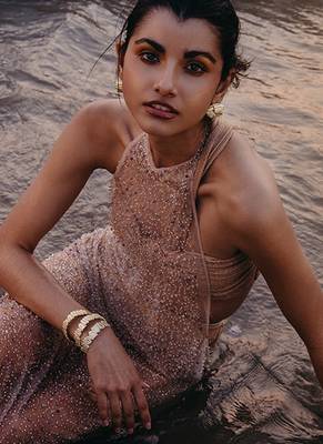 Golden cubic net cuff 4