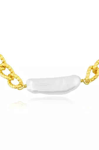 Golden concord pearl bracelet