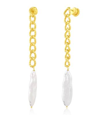 Golden concord pearl earrings 2