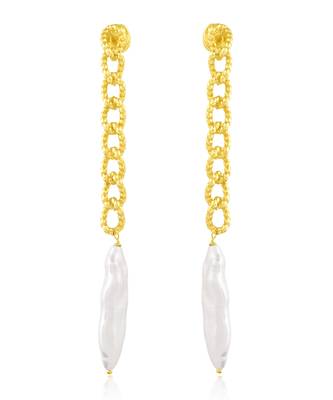 Golden concord pearl earrings 3