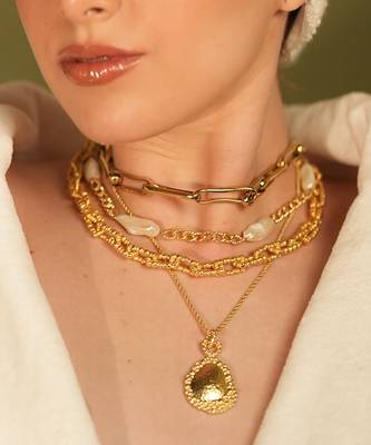 Golden concord pearl necklace 3